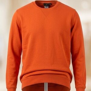 GOOD LIFE CLAY COLOR HIGH CREW NECK, V NOTCH SWEATSHIRT. SIZE LARGE.NEW WITH TAG